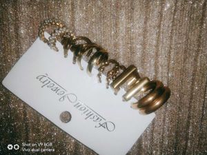 Gold Earring Set - Trendy!