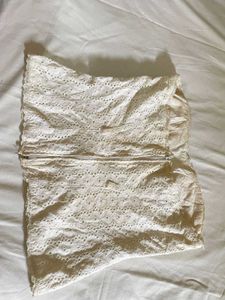 Womens Party White Crop Top