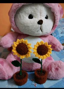 Crochet Sunflower pot 🌻✨