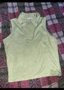 Green Chain Strap Top