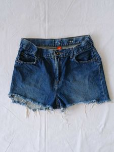 Denim Distressed Shorts