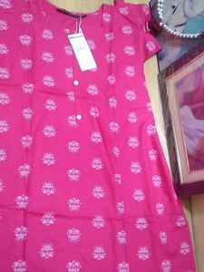Pink Color Printed Kurti