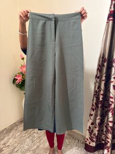 Olive Green Wide Leg Pants