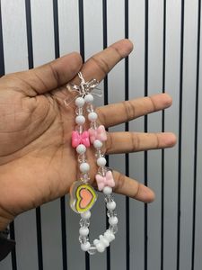 Cute Beaded Phone Charm Strap
