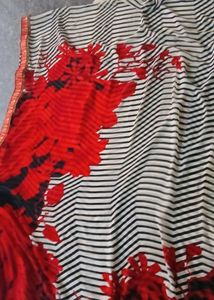 Floral Print Saree