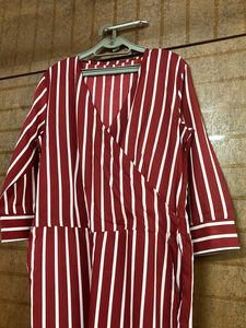 Red Stripe Jumpsuit