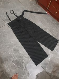 Dungree High Waist Pant