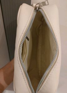 Stylish White Crossbody Sling Bag with Mini Utilit