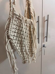Macrame beach/travel shoulder bag