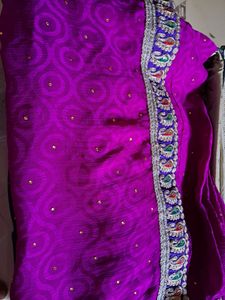 Purple Color Saree