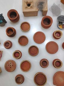 Miniature Clay Kitchen Set
