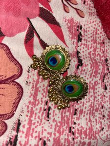 Peacock Feather Earrings