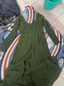 Elegant Green Maxi Dress /Anarkali