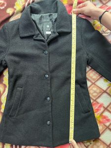 Black Wool Blend Jacket