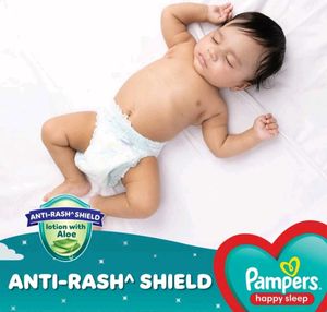 Pampers Happy Skin Pants With 3 Diapers Free