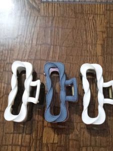 Combo Of 3 New Elegant Large Hair Clips- Dual-Tone