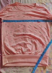 Peach Full Sleeves Top