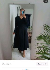Long Black Partywear Dress