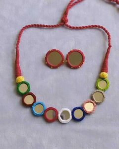 Mirror Work Necklace Set