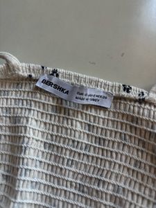 Bershka Floral Crop Top