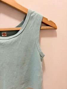 Beautiful Ribbed Crop Tank Top
