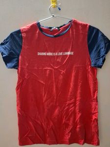 Red Graphic Tee - "Sharing Music is a Love Languag