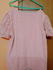 Pink Lace Top