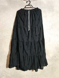 Tiered Eyelet Skirt