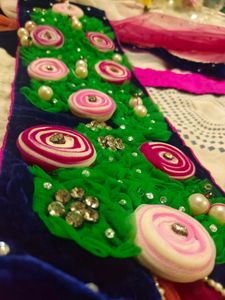 Flower Design Ready To Wear Saree 😍