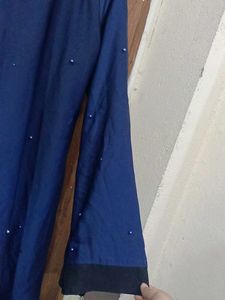 Elegant Navy Blue Abaya