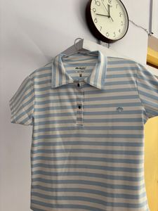 Striped Collared Top