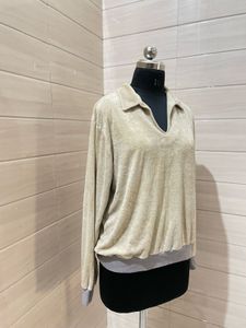 Beige Long Sleeve Pullover
