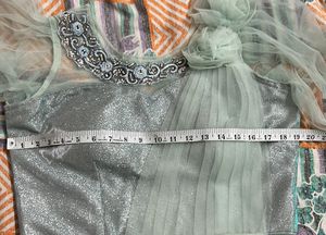 Designer Net Embroidered Flared Partywear Gown