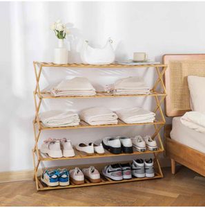 Home Essentials Wooden Foldable Shoe Rack