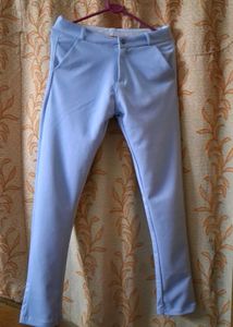 Light Blue Casual Pants