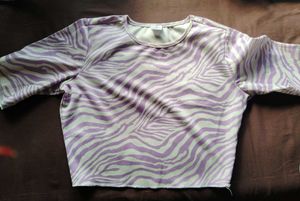 Zebra Print Crop Top