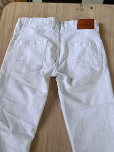 White Casual Pants