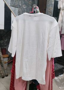 White T-Shirt &amp; Shorts Set