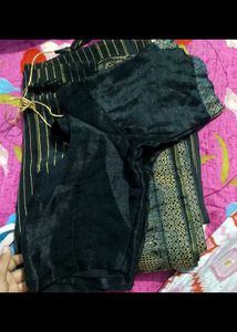 black sari