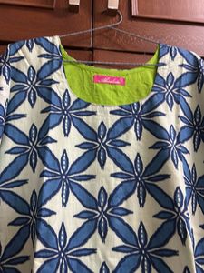 Floral Print Layered Kurta/Dress