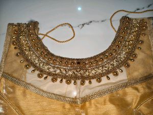 Gold Embroidered Indian Blouse