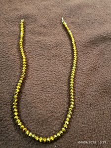 Gold crystal Necklace