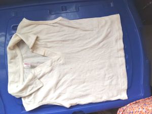 White Ribbed Polo Tank Top