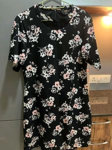 Floral Black Dress