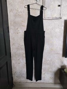 Black Dungaree Overalls