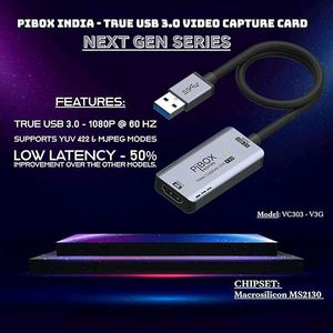 Upgraded Video Capture Card Cable GEN 3 60 FPS