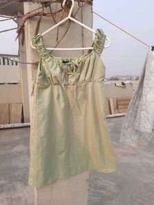 Sassafras Pista Green Dress Women