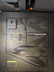 F-117 Nighthawk Model 3d Single Color