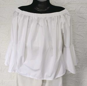 Imported Offshoulder White Top