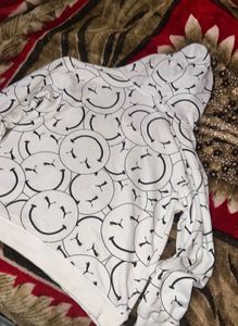 Printed White Hoodie Puma